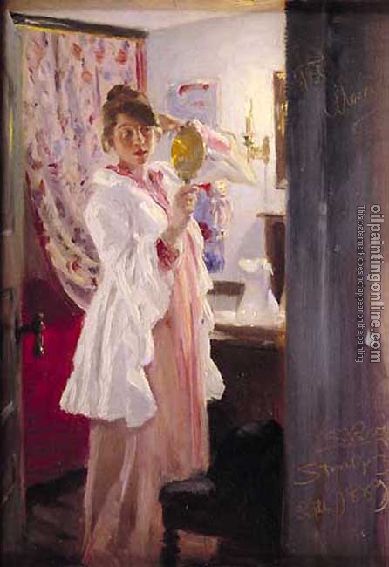 Peder Severin Kroyer - Marie en el espejo